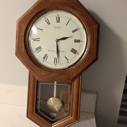 Seiko Oak Wall Clock 