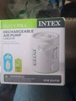 Rechargeable air pump