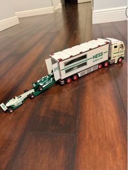 2003 VINTAGE HESS DIECAST TRUCK and 2 Formula Race Cars