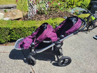 Baby Jogger City Select Double Stroller, dark plum
