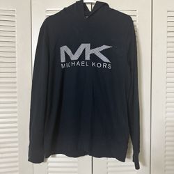 Michael Kors Men's Sweatshirt Hoodie with MK Logo Size M Navy Blue