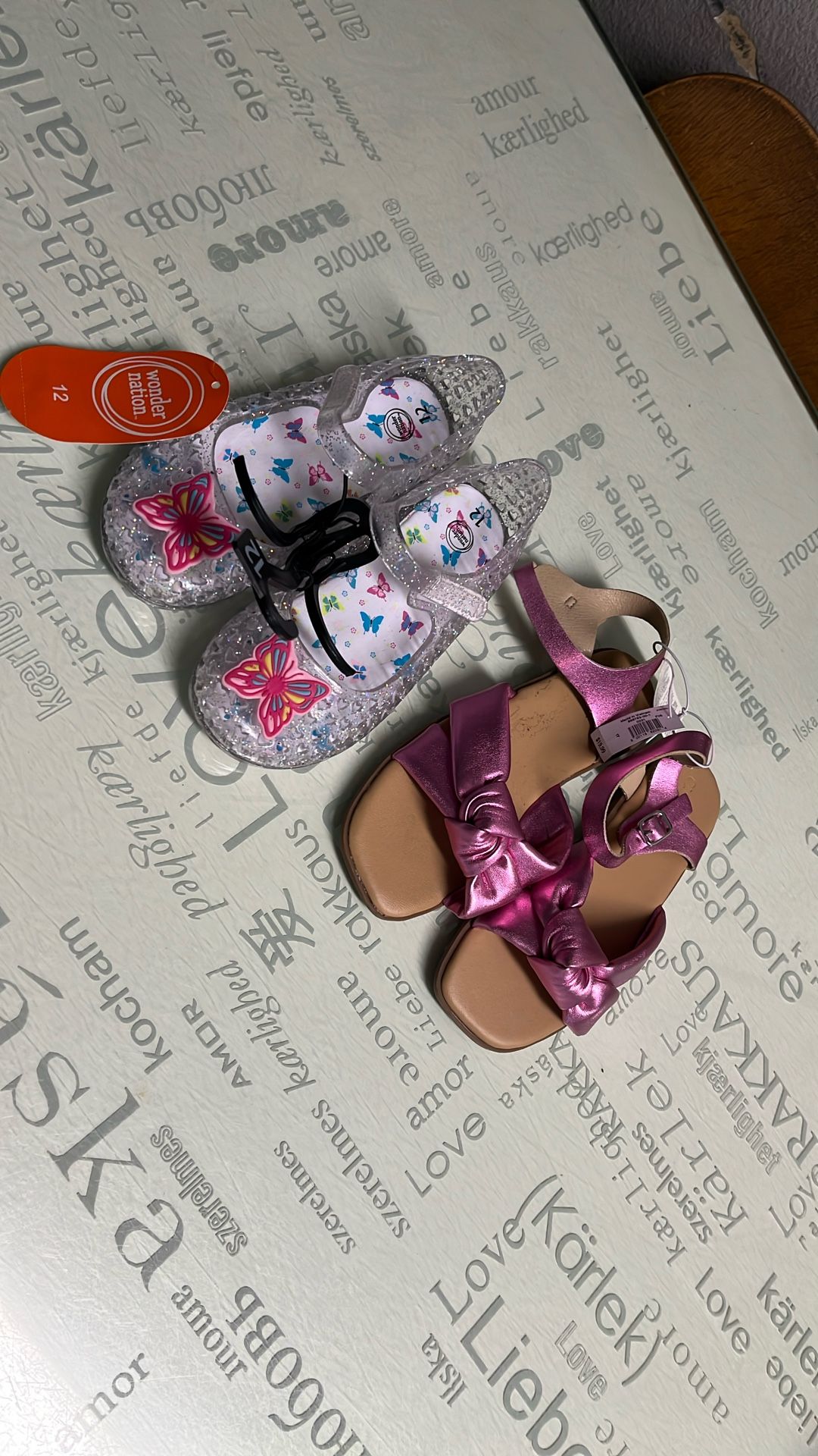 2 Pairs Nwt Kids Shoes