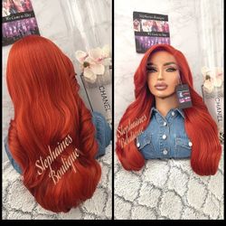 Human Hair Blended Lace Front Wig 