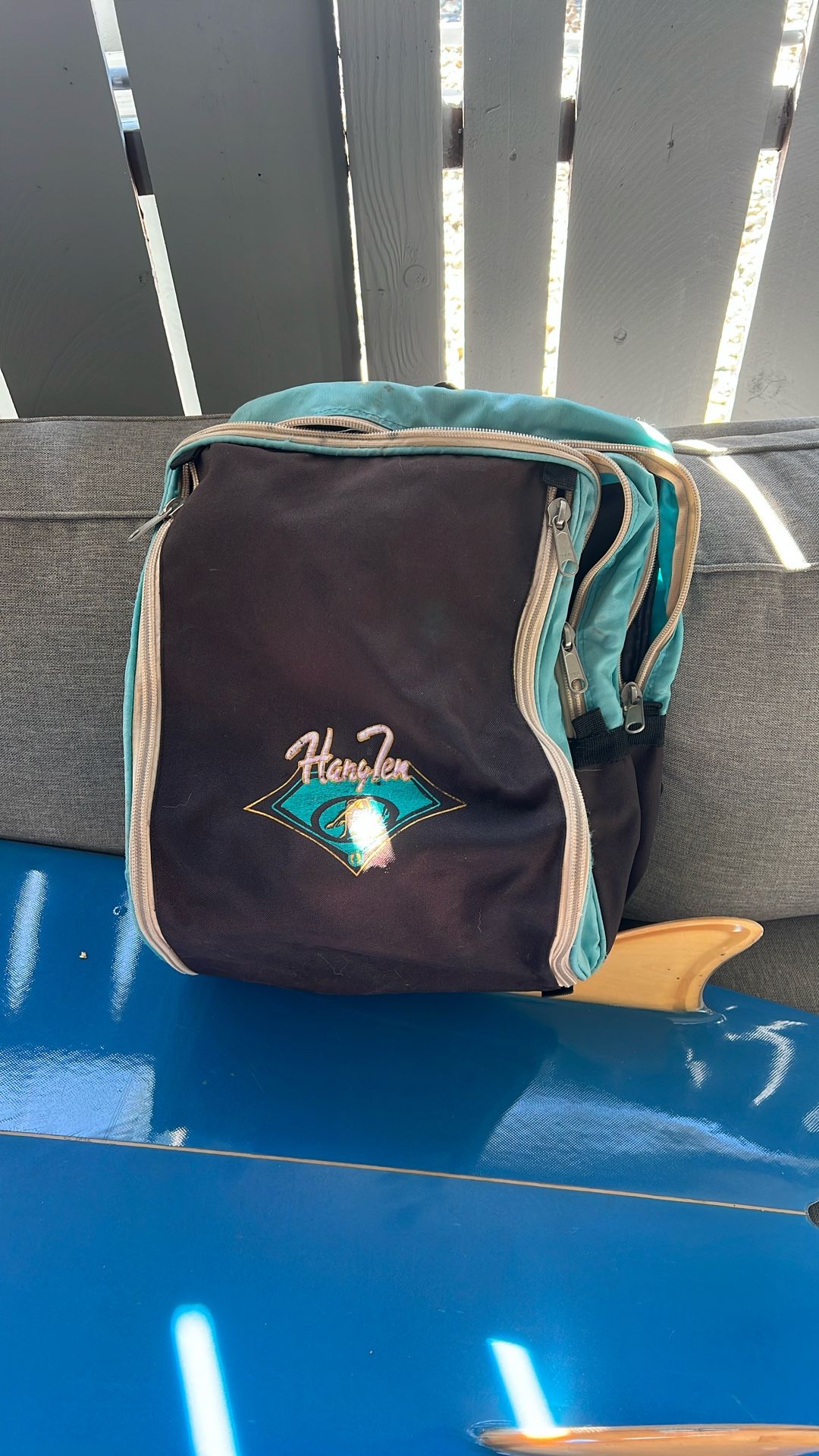 Old School Hang Ten Canvas Backpack 