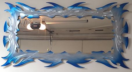 Large Steel Laser Cut Mirror