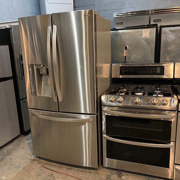 Lg Set 30” inch Double Oven Gas Stove And 36” inch Counter Depth