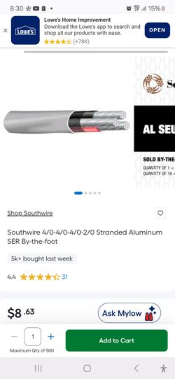 4/0 SER wire