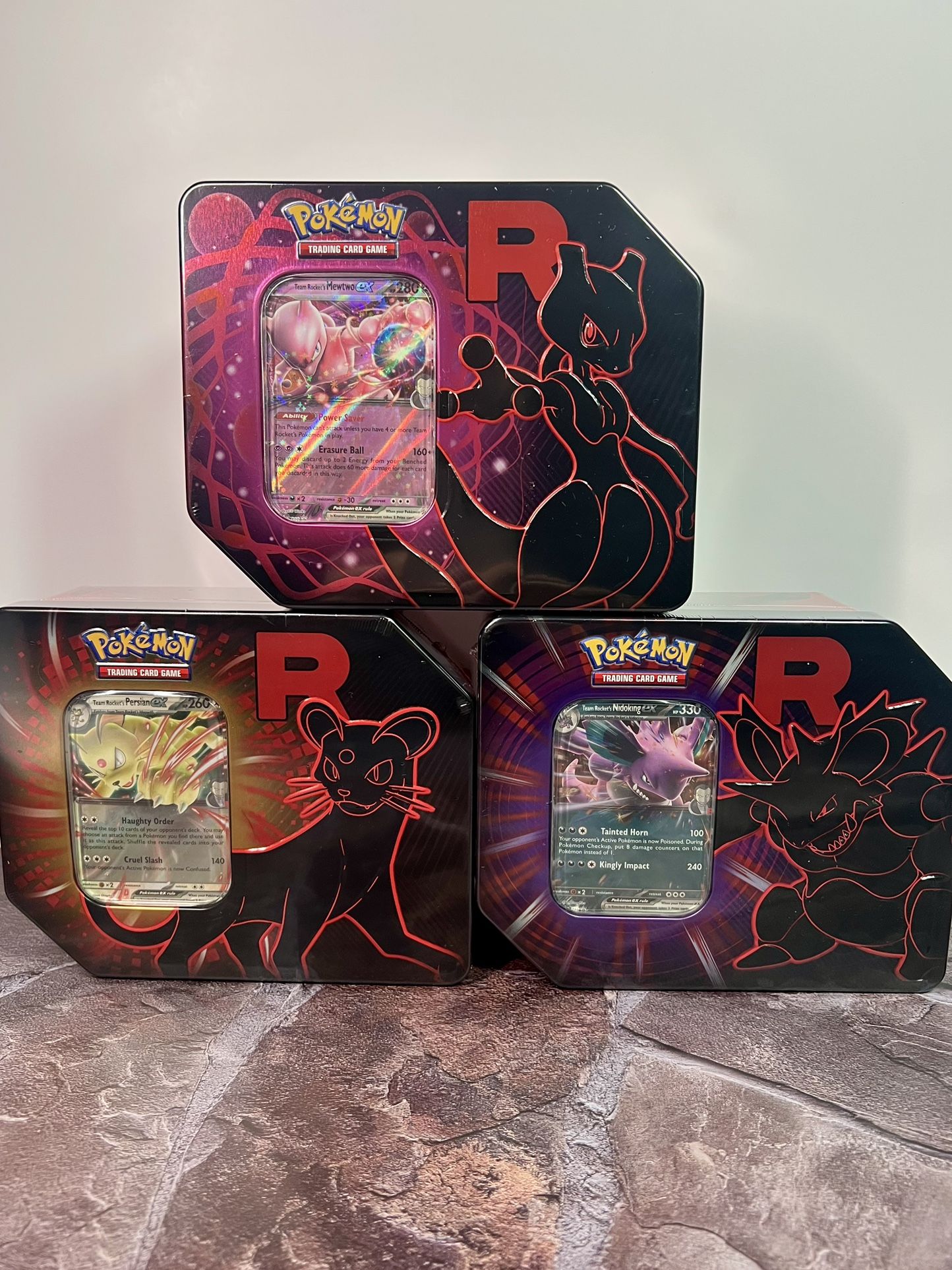 Pokemon Team Rocket ex Tins