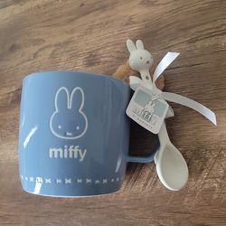 Miffy ceramic mug and spoon set