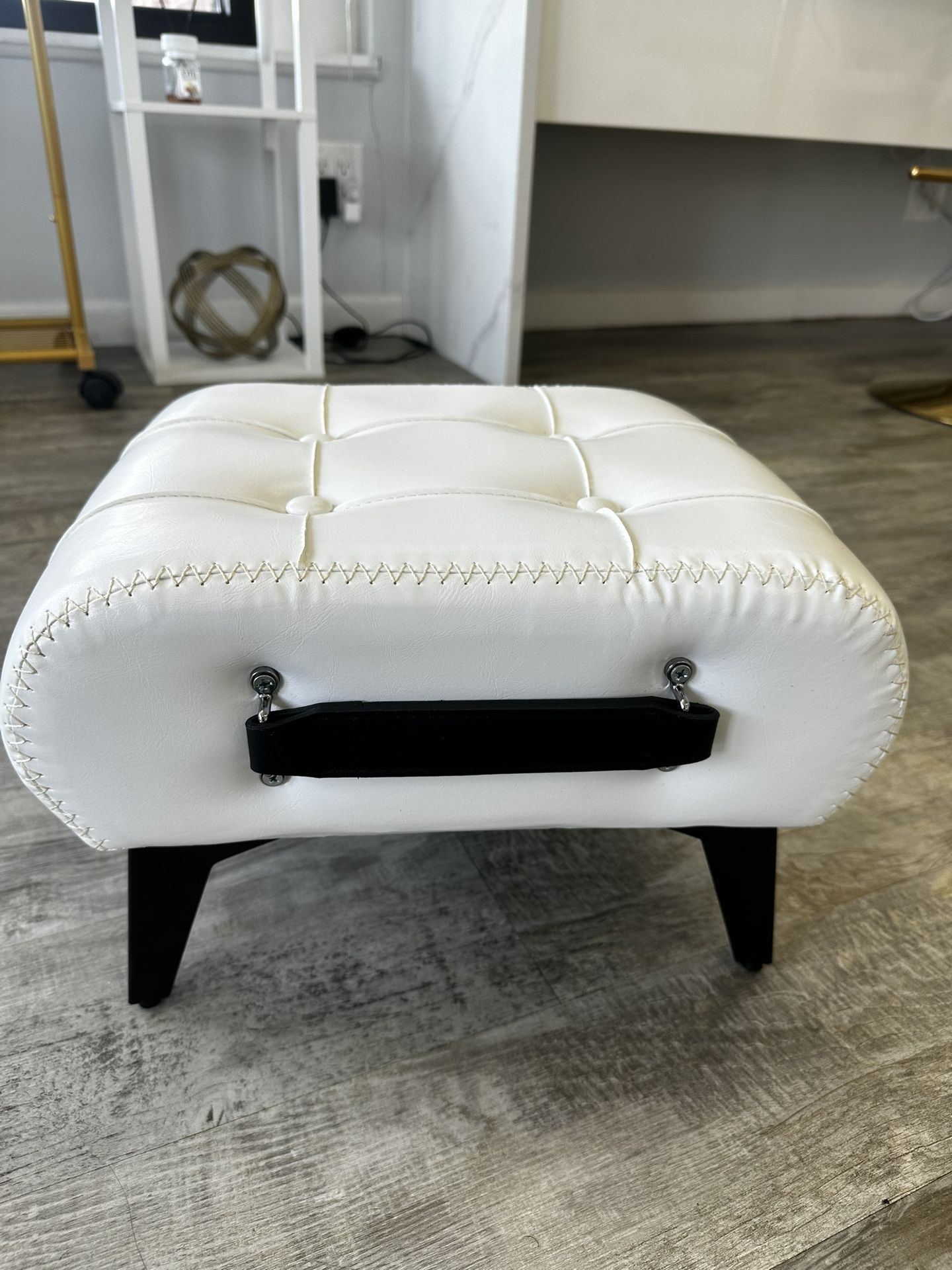 Small Stool/ Ottoman ( Pu Leather) Brand New