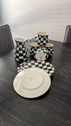 Mackenzie and Childs Coffee and Cake Set SEE PRICING