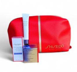(4pc) Shiseido: Bundle Set with Red Tote