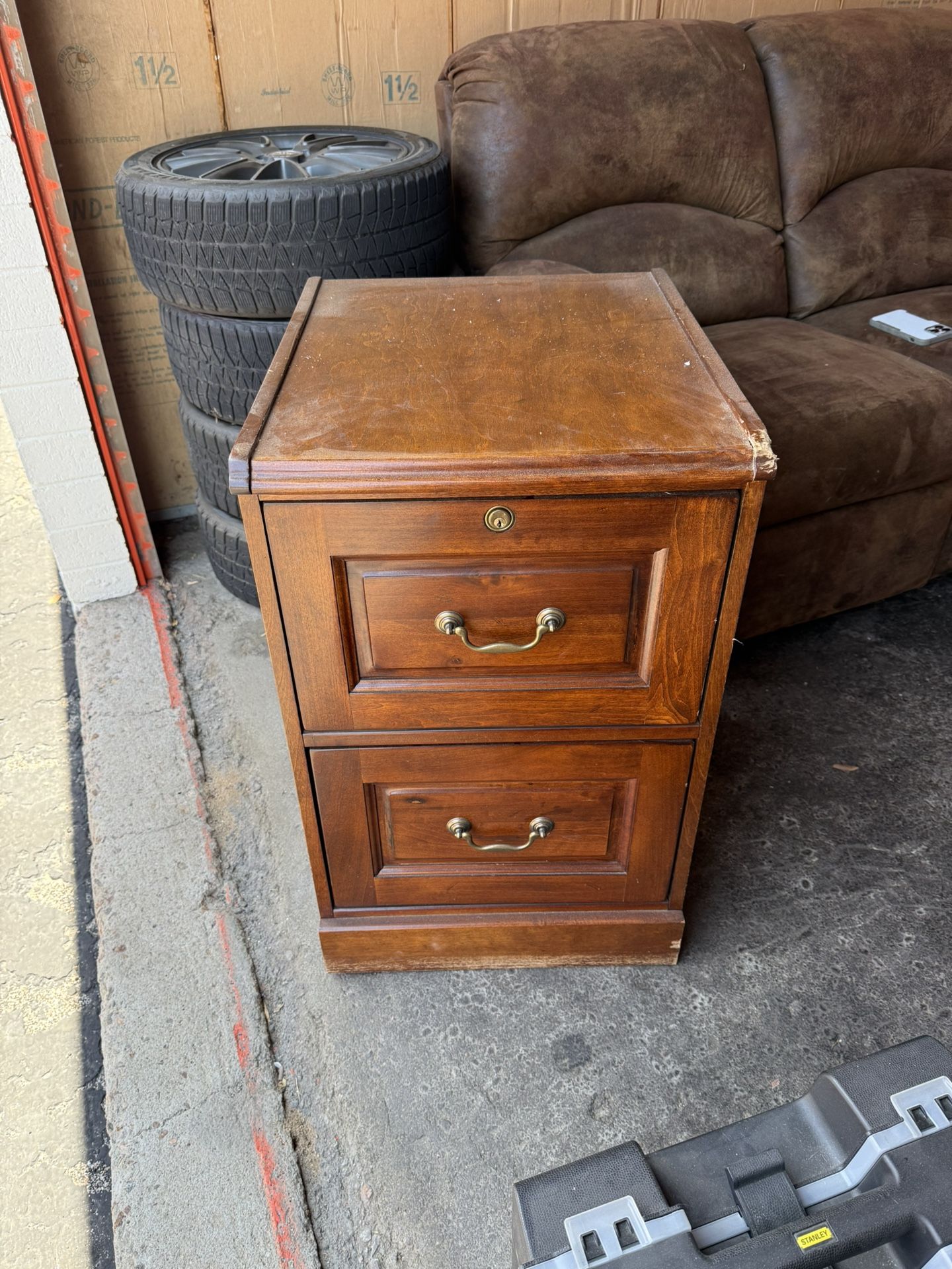 FREE Wood Filing Cabinet