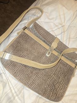 Vintage 1970s crossbody Silvano Biagini Italy Elegant Brown Shoulder Bag Gold Accents