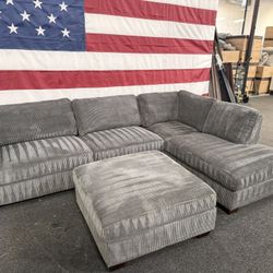 Gray Sectional Couch - Free Delivery 