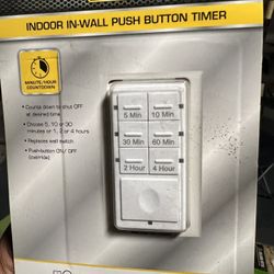 Defiant Indoor In-wall Push Button Timer