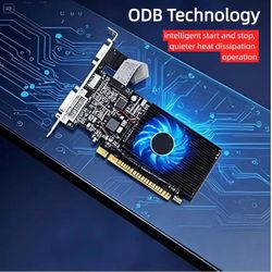 XUANMO GeForce GT 730 4GB Low Profile Graphics Card, DDR3 128-bit PCI-E 2.0 x16, VGA DVI-D HDMI, Silent Passive Cooling, Office & HTPC Video GPU