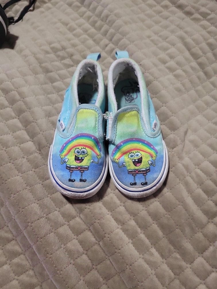 SpongeBob X VANS Classic Slip Ons 