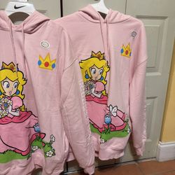 Super Mario Princess Peach Jumbo Print Hoodie
