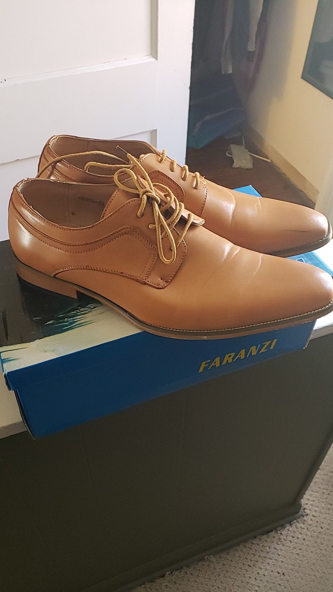 Cognac Dress shoes size 13 $35 OBO