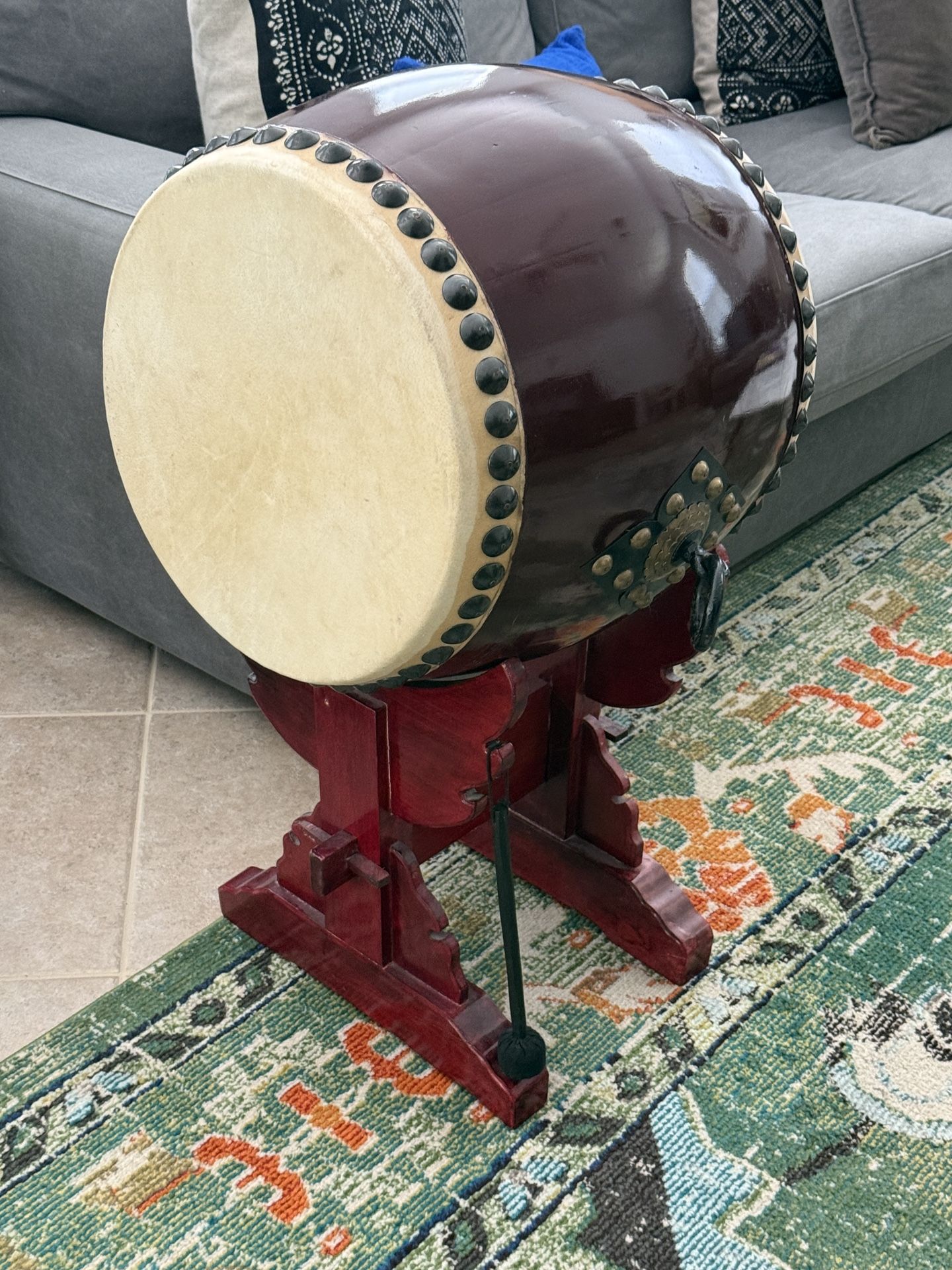 Taiko Drum 15.5” Head By 18” Tall (approx)