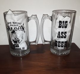 TWO BIG NOSE KATE BEER MUGS FROM TOMBSTONE