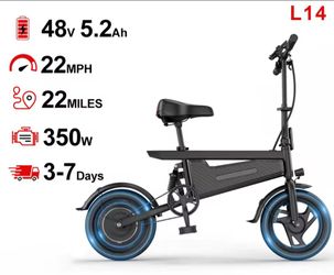 *New* 22mph Foldable Ebike