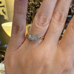 14K Gold Natural Diamonds Ring 