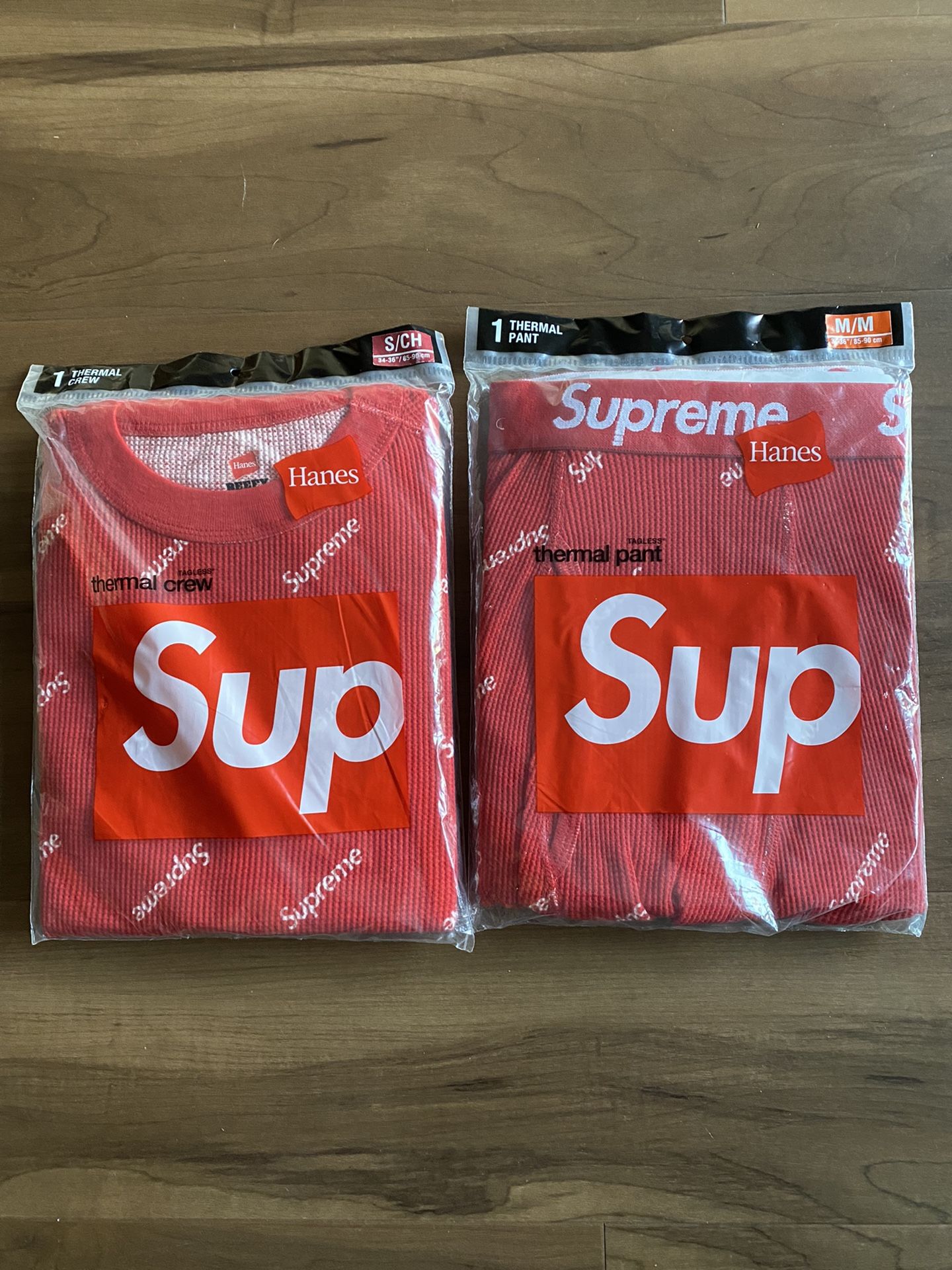 Supreme x Hanes thermal Set For Sale