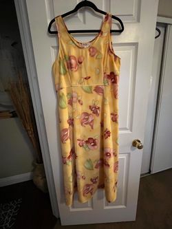 R & K Originals Floral Sleeveless Dress, Size 14
