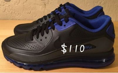 2014 Mens Nike Max 90 LTR Black/Blue Running Shoes Size 12 for Sale in Las Vegas, NV -