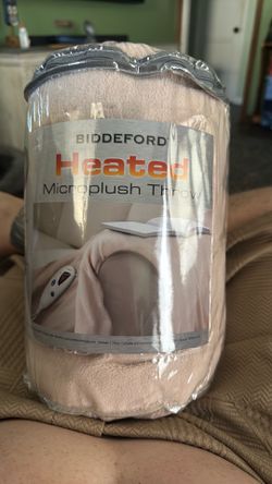 Heated Microplush Throw
