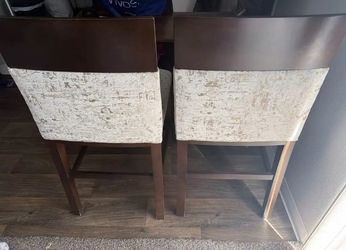 Wooden Chairs with Upholstered Seat