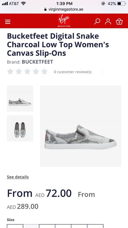 size 8.5 Bucketfeet Grey Charcoal slip-on shoes Women’s