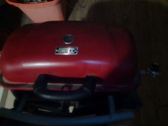 Red Portable Tabletop Gas Grill