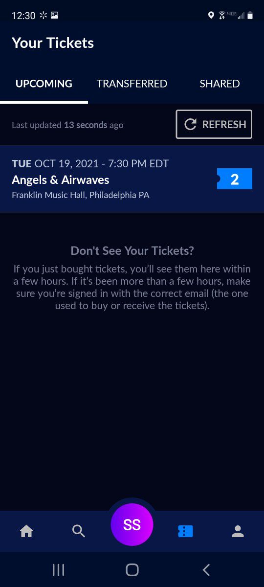 Angels and Airwaves Concert Tickets (2)