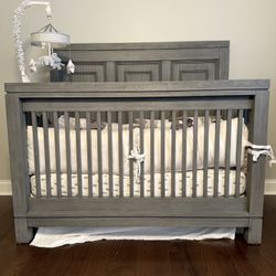 Baby Crib Grey, Oxford 