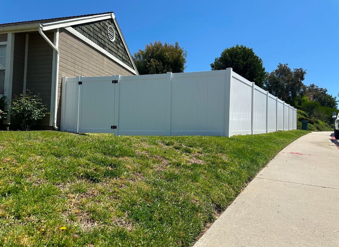 White Vinyl Fence