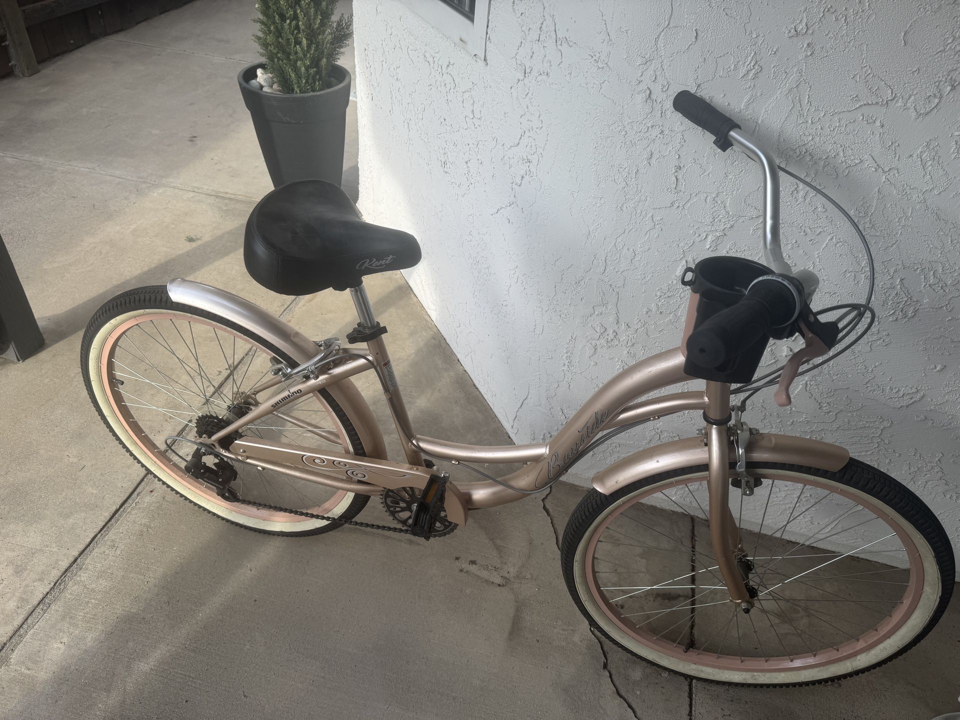 Bayside Rose Gold Beach Cruiser