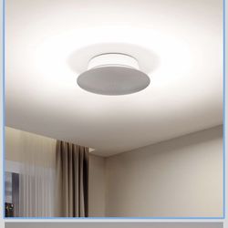 Homelist YX1 4300LM(60W) Indirect Lighting Ceiling Light, Compact 8" Flush Mount Ceiling Light, Dual-Core Eye Protection Ceiling Light Fixture, CRI 97