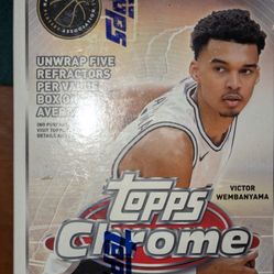 2023-24 Topps Chrome NBA Basketball Factory Sealed Value Blaster Box New Box