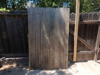 Back yard fence door