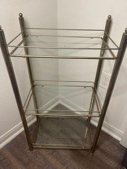 Vintage glass accent table