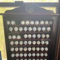 Autograph Golf Ball Lot + Case