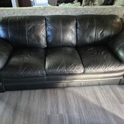 Black Leather Couch