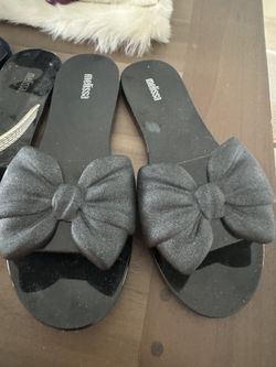 Melissa Sandals Black Now Size 7