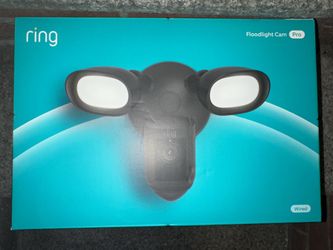 Ring Floodlight Cam Wired Pro with motion-activated 1080p HD Black NEW SEALED