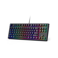 Brand new AUKEY Mechanical TKL Gaming Keyboard with RGB and Red Switches, Wired USB-Interface Keyboard for PC and Mac KM-G14