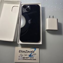 iPhone 14, Midnight, Brand New in Box, 100% Battery
