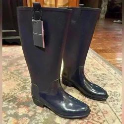 Tommy Hilfiger Women's Karissa Pull-On Rain Boots size 10 NEW WITH TAGS